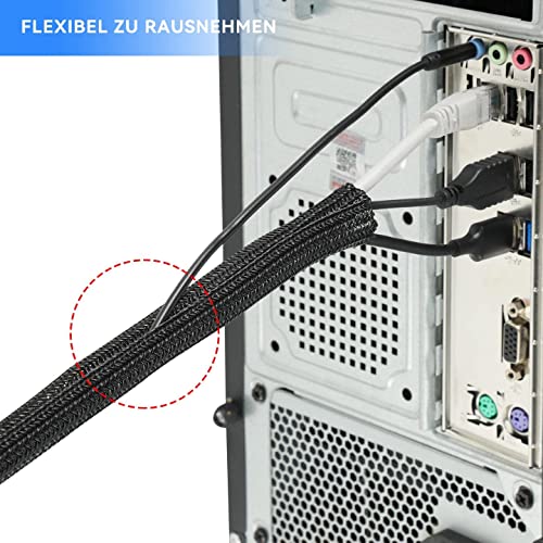 AGPTEK 3m Kabelschlauch, 12-20mm